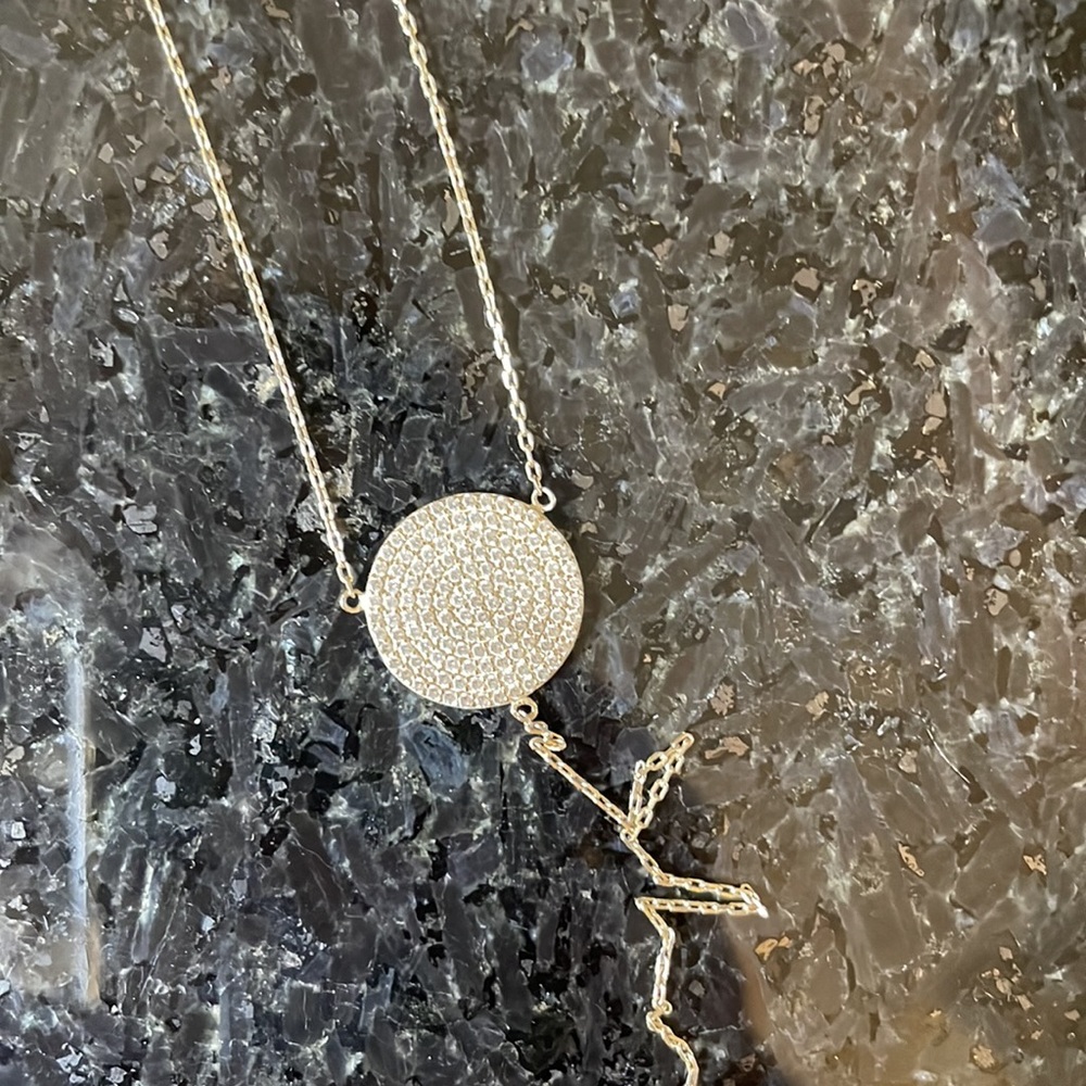 Sterling Drop Pendant Necklace